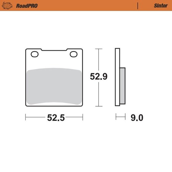 401902 MOTO-MASTER sintered rear brake pad