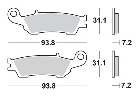 840RSI SBS brakepads racing sintered