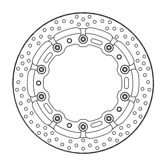 117073 MOTO-MASTER halo pro race floating brake rotor