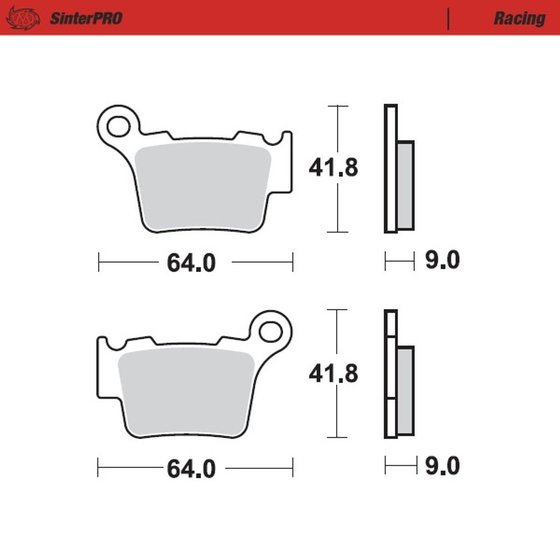 094411 MOTO-MASTER sintered metal racing brake pads