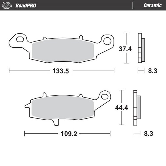 404104 MOTO-MASTER ceramic brake pad