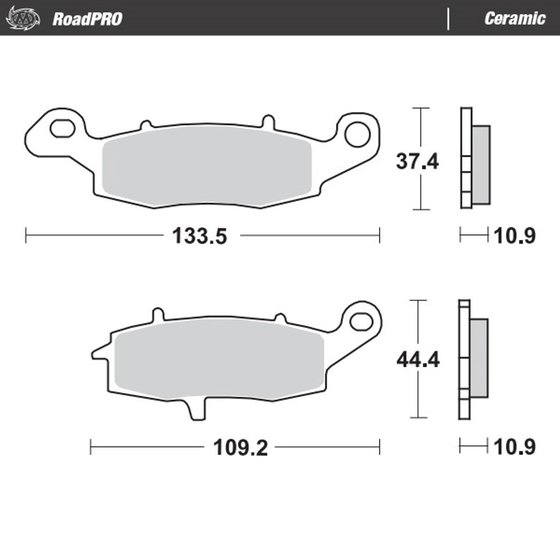 410904 MOTO-MASTER ceramic brake pad