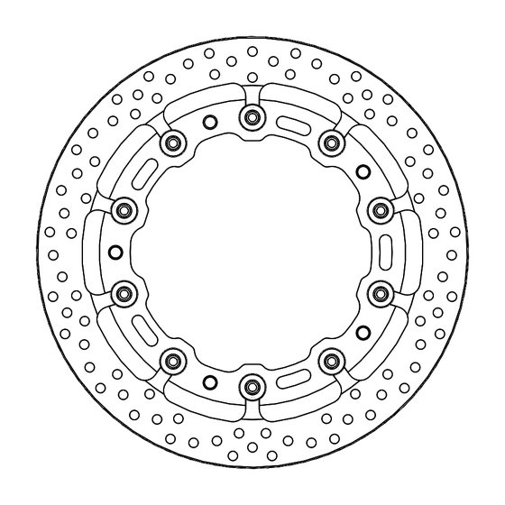 117058 MOTO-MASTER halo pro race floating brake rotor