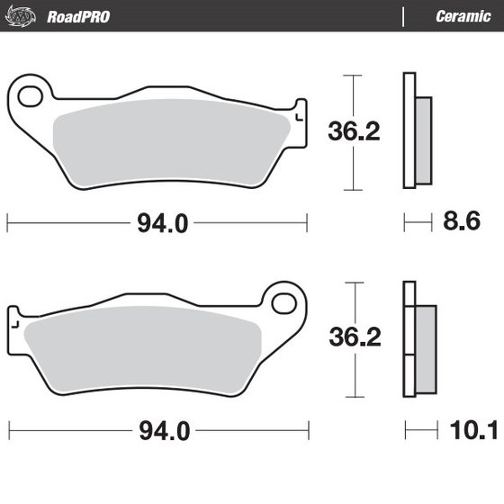 405404 MOTO-MASTER ceramic brake pad