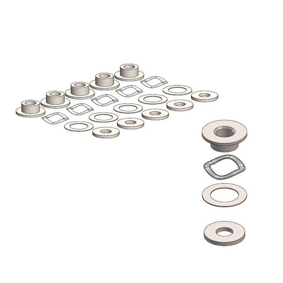 213072 MOTO-MASTER fitting kit for bmw rivet 4.5mm