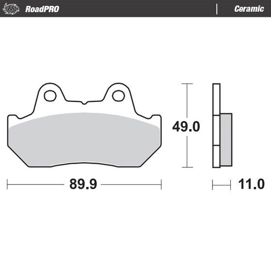 410004 MOTO-MASTER ceramic brake pad