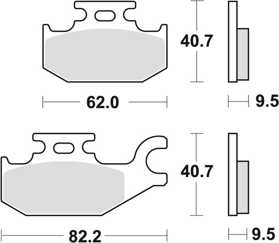 MCB724SI TRW sintered metal brake pad