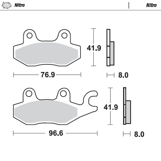 092621 MOTO-MASTER nitro atv brake pad