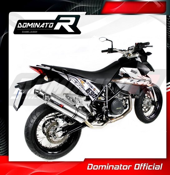 KT004DST-S Dominator exhaust silencer round