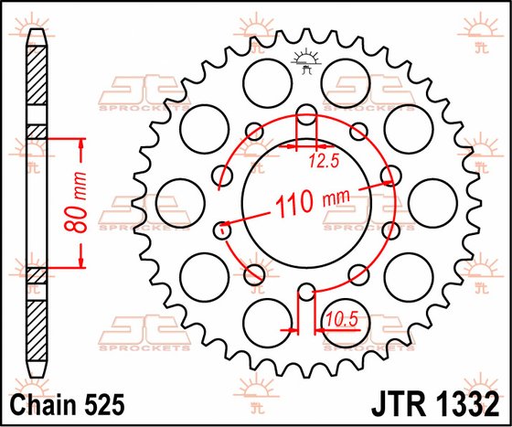 435040JT JT Sprockets Zębatka tylna 4350