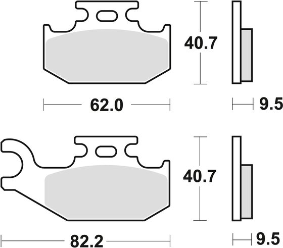 MCB723SI TRW sintered metal brake pad