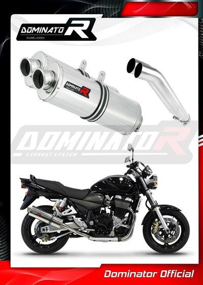 SU026DA-S Dominator exhaust silencer oval