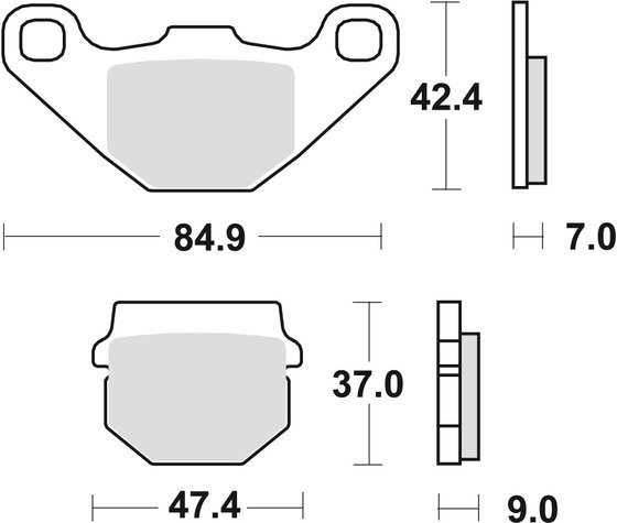 MCB519 TRW allround organic standard brake pad