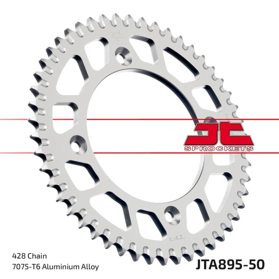 JTA895.50 JT Sprockets self-cleaning, lightweight rear sprocket