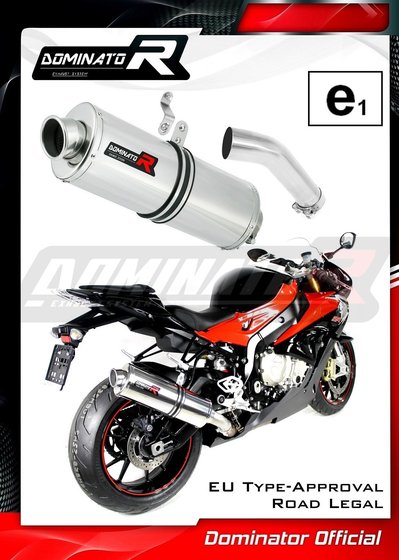 BW046DA-H Dominator homologated exhaust silencer oval