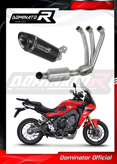 YA145DFBLEX-S Dominator full exhaust system silencer hp8 black ex