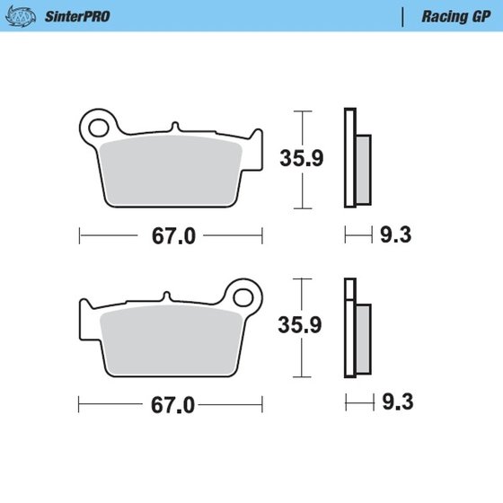 094512 MOTO-MASTER racing brake pad