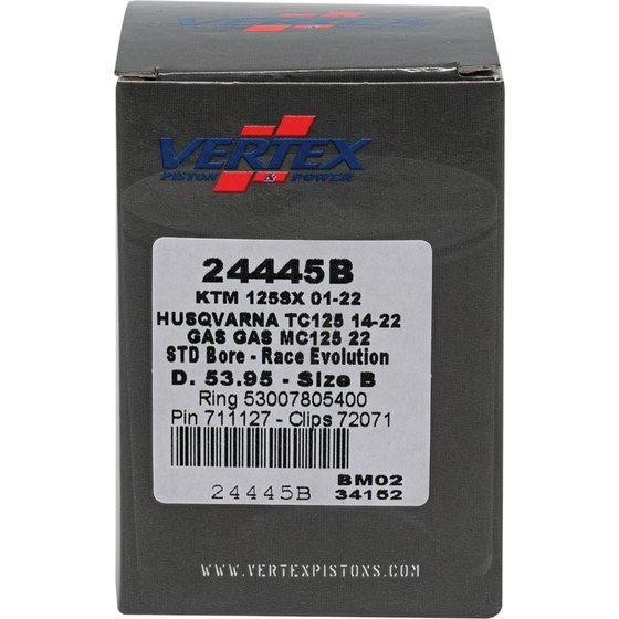 24445 Vertex cast race piston kit