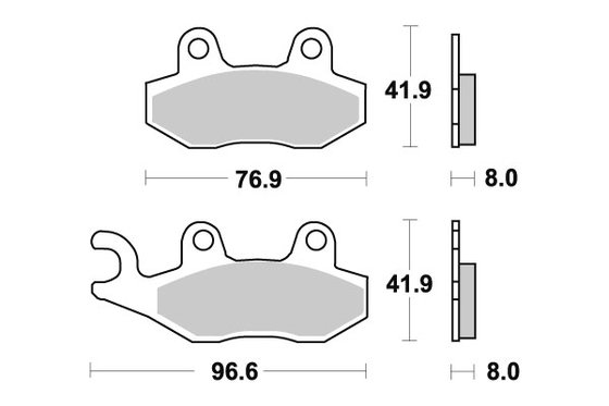 611SI SBS brakepads sintered offroad