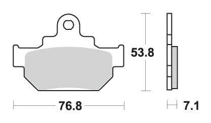 581HF SBS brakepads ceramic