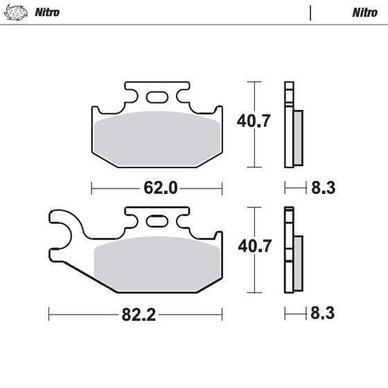 096321 MOTO-MASTER nitro atv brake pad