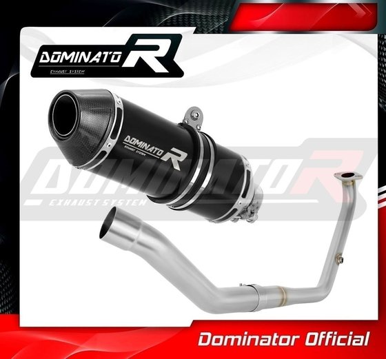 YA152DFBL-S Dominator full exhaust system silencer hp3 black