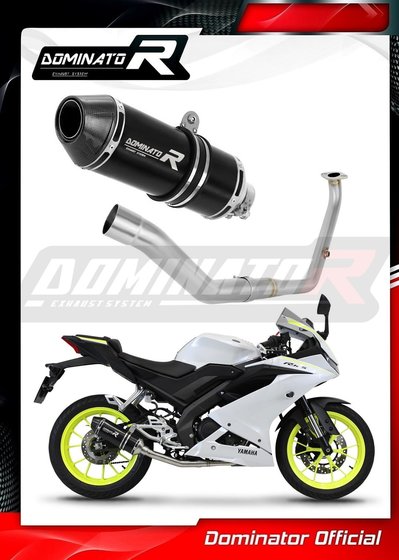 YA152DFBL-S Dominator full exhaust system silencer hp3 black