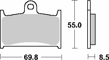 624HF SBS brakepads ceramic