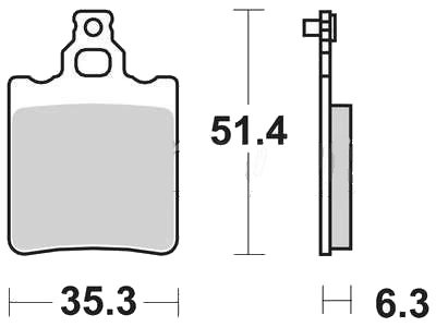 MCB552 TRW allround organic standard brake pad