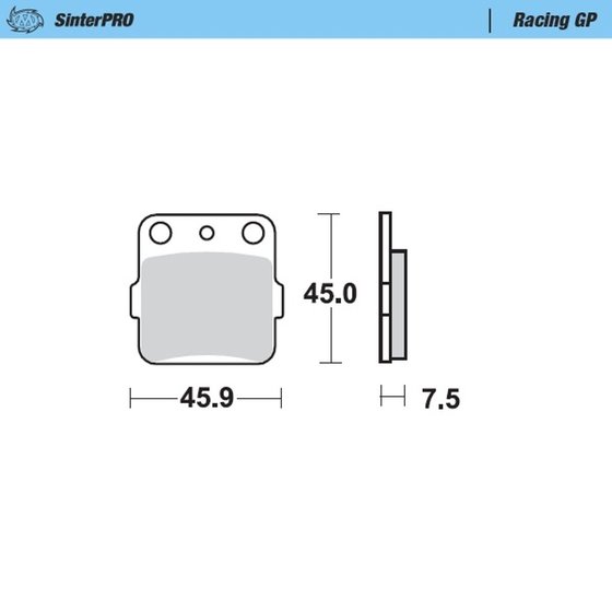 091412 MOTO-MASTER racing brake pad