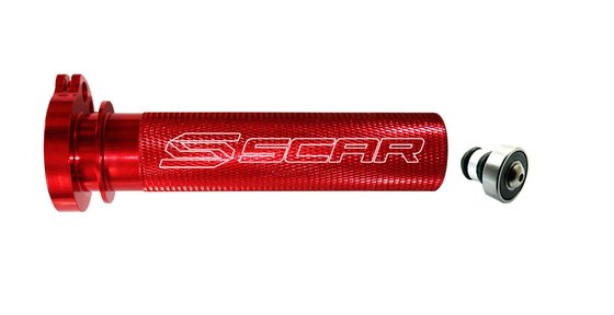 TT200 SCAR aluminum throttle tube & bearing red