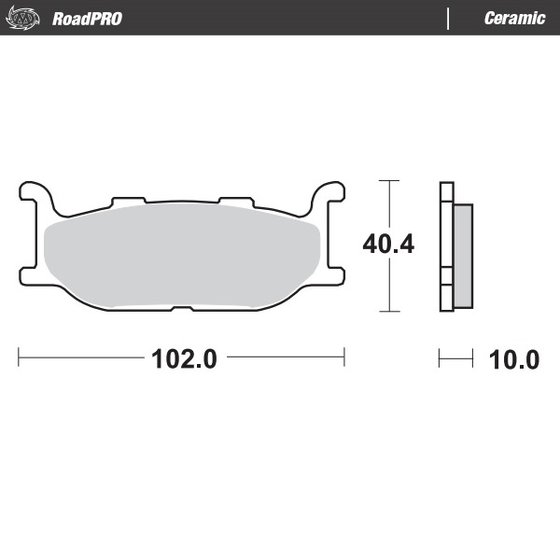 409804 MOTO-MASTER ceramic brake pad