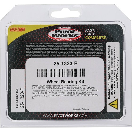 25-1323 All Balls wheel bearing kit rear