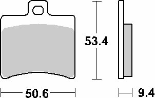 152HF SBS brakepads ceramic (747hf)