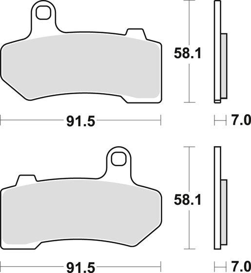 MCB781SV TRW sintered metal brake pads