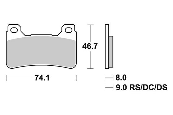 809HS SBS brakepads sintered