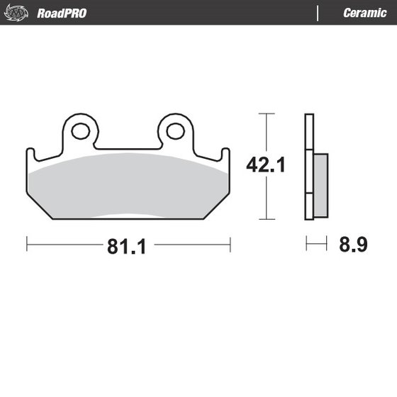 408604 MOTO-MASTER ceramic brake pad