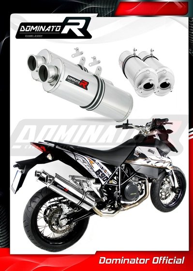 KT004DA-S Dominator exhaust silencer oval