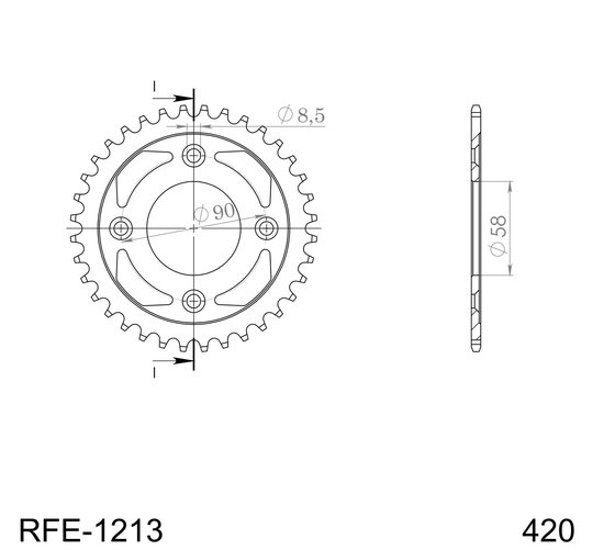 10113-37 Supersprox supersprox rear sprocket 1213.37