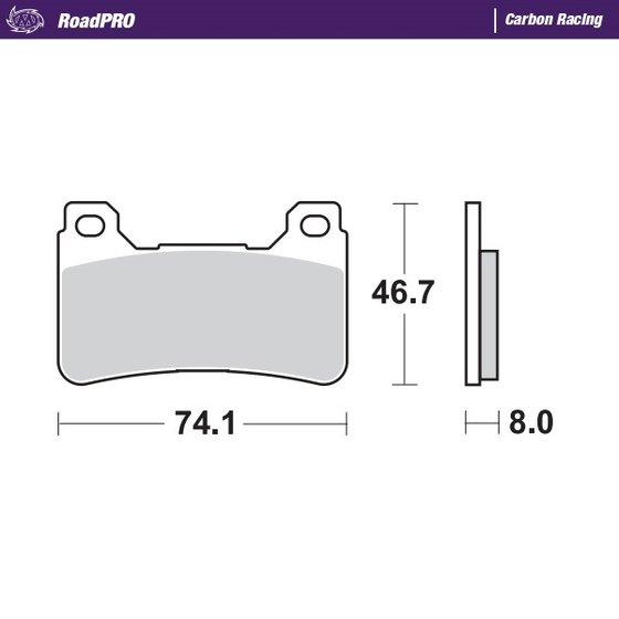 406406 MOTO-MASTER carbon racing brake pads