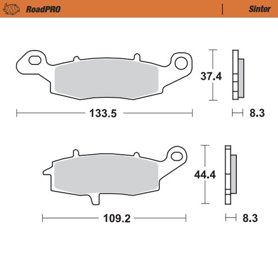 404101 MOTO-MASTER sintered front brake pad